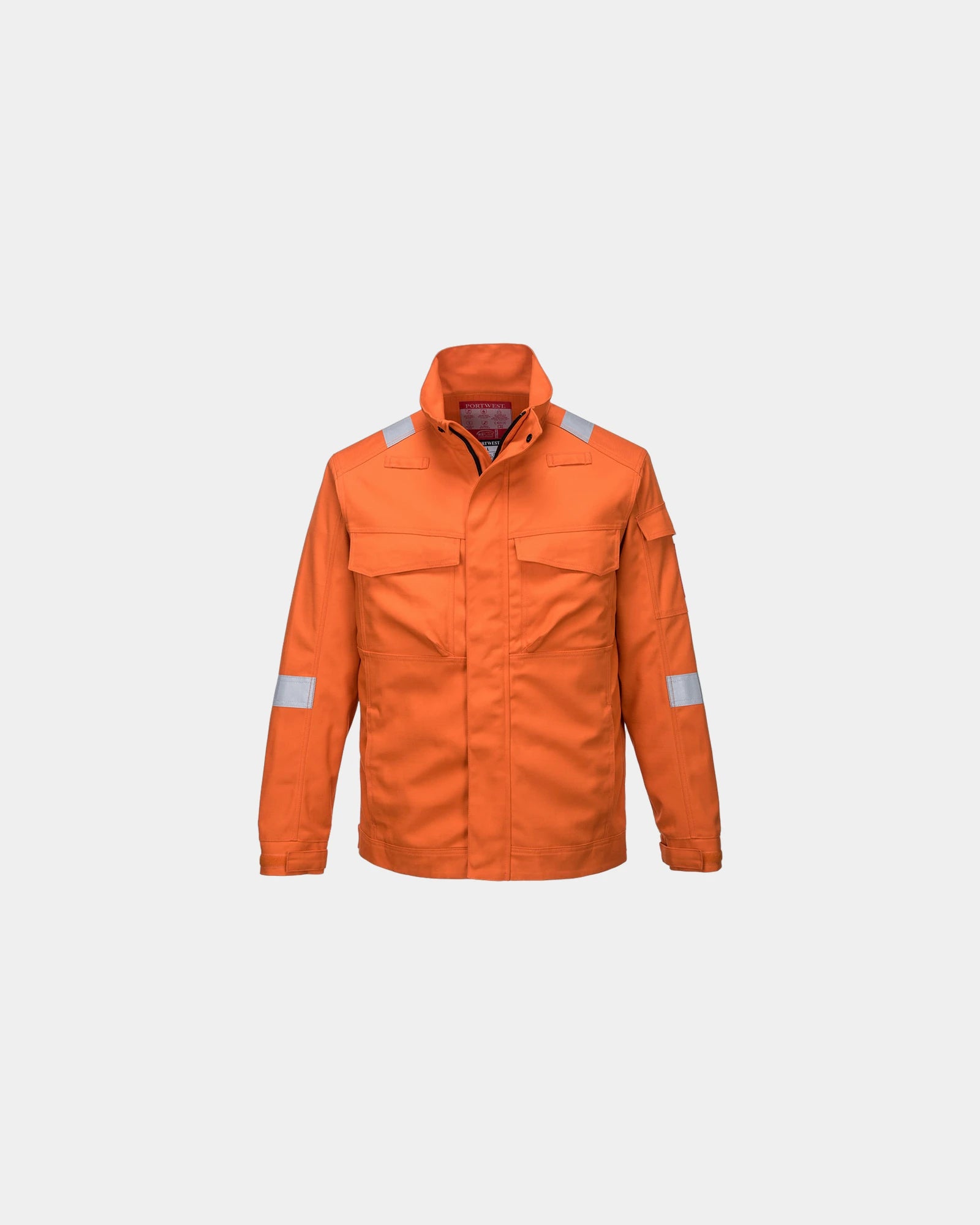 Jas vlamvertragend polyester Ultra om te personaliseren - Oranje